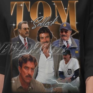 Limited Tom Selleck Vintage T-Shirt, Tom Selleck Fan Tees, Tom Selleck Homage Tshirt, Tom Selleck Retro 90s Shirt, Tom Selleck Gift Merch