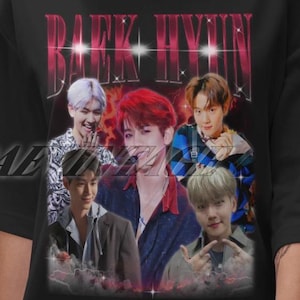 Limitiertes Baekhyun Vintage T-Shirt, Baekhyun Fan Tees, Baekhyun Retro 90er Jahre Shirt, Baekhyun Hommage Tshirt, Geschenk für Frauen und Männer, Kpop Shirt,