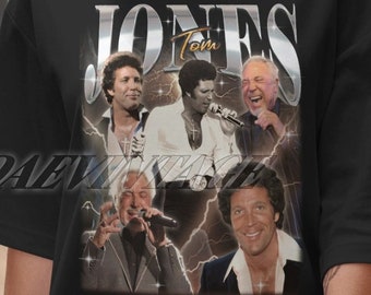 Camisa vintage limitada de Tom Jones, camisetas para fanáticos de Tom Jones, camisa retro de los años 90 de Tom Jones, camiseta de homenaje a Tom Jones, merchandising de regalo de Tom Jones, Tom Jones