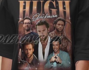 Limited Hugh Jackman Vintage Shirt, Hugh Jackman Fan Tees, Hugh Jackman Homage Tshirt, Hugh Jackman Retro 90s Shirt, Hugh Jackman Gift Merch