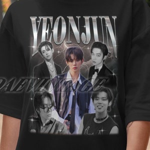 Vintage Yeonjun Graphic Shirt, Yeonjun Kpop Bootleg Shirt, Yeonjun Retro T-shirt, Limited Kpop Shirt For Her Birthday, Kpop Merch For Gift