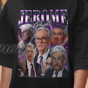 Limited Jerome Powell Vintage T-Shirt, Jerome Powell Fan Tees, Jerome Powell Homage Tshirt, Jerome Powell Merch, Retro Jerome Powell Shirt