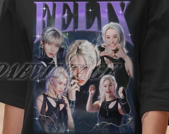 Limited Felix Kpop Tshirt Vintage Unisex Shirt, Felix Retro Graphic Shirt, Felix Kpop Bootleg Shirt, Felix Fan Tees, Kpop Gift, Kpop Shirt
