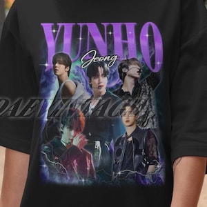 Begrenztes Jeong Yunho Vintage T-Shirt, Yunho Fan Tees, Jeong Yunho Retro 90er Jahre Shirt, Yunho Homage Tshirt, Kpop Shirt, Kpop Merch, Kpop Geschenk