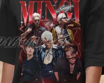 Limited Mingi Kpop Tshirt Vintage Unisex Shirt, Mingi Fan Tees, Mingi Retro 90s Shirt, Kpop Bootleg Tees, Kpop Merch, Kpop Shirt, Kpop Gift