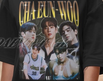 Limitiertes Cha Eun Woo Vintage T-Shirt, Cha Eun Woo Kdrama Shirt Tee, Cha Eun Woo Schauspieler Shirt für Geschenk, Cha Eun Woo Fan Tees, Cha Eun Woo Merch