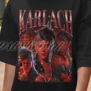 Limited Karlach Baldurs Gate 3 Vintage T-Shirt, Karlach Fan Tees, Karlach Homage Tshirt, Karlach Retro Shirt, Karlach Gift, Karlach Merch