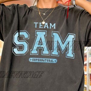 Team Sam Supernatural Vintage Shirt, Winchester Brothers Shirt, Dean Winchester Shirt, Sam Winchester Shirt, Supernatural Winchester Shirt,
