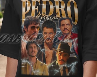 Vintage Pedro Pascal-shirt, Pedro Pascal-fan T-shirt, acteur Pedro Pascal-shirt, Pedro Pascal merchandise-shirt, Pedro Pascal retro bootlegshirt