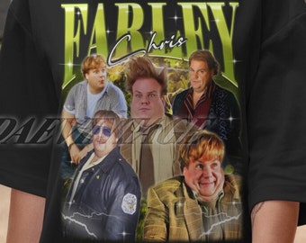 Limited Chris Farley Vintage T-Shirt, Chris Farley Fan Tees, Chris Farley Homage Tshirt, Chris Farley Gift Merch, Retro Chris Farley Shirt