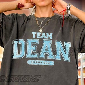 Team Dean Supernatural Retro Vintage Shirt, Supernatural Shirt, Winchester Brothers Shirt, Winchester And Sons Shirt, Dean Winchester Tshirt