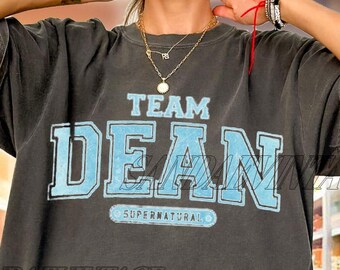 Team Dean Supernatural Retro Vintage Shirt, Supernatural Shirt, Winchester Brothers Shirt, Winchester And Sons Shirt, Dean Winchester Tshirt