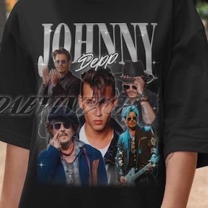 Limited Johnny Depp Vintage T-Shirt, Johnny Depp Fan Tees, Johnny Depp Homage Tshirt, Johnny Depp Retro 90s Shirt, Johnny Depp Gift Merch
