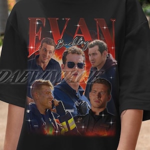 Camisa retro de Evan Buckley - Regalo para mujeres y hombres - Camisa vintage de Evan Buckley para unisex - Camisa de homenaje vintage de Evan Buckley de los años 90