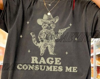 Funny Rage Consumes Me Raccoon Vintage Shirt, Cute Raccoon Shirt, Raccoon Meme Shirt, Raccoon Shirt, Gift For Women and Man Unisex Shirt