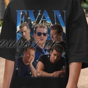 Camiseta vintage limitada de Evan Buckley, Regalo de Evan Buckley para fans, Suéter retro de los años 90 de Evan Buckley, Camiseta de estilo suave unisex de Evan Buckley