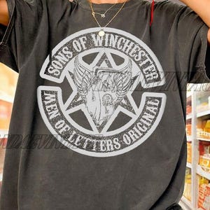 Vintage Son Of Winchester Man Of Letters Original Shirt, Dean Winchester Shirt, Sam Winchester Shirt, Winchester Shirt, Winchester Brothers