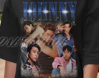 限定ジョニー NCT ヴィンテージ T シャツ、ジョニー ファン T シャツ、ジョニー レトロ シャツ、ジョニー グラフィック シャツ、女性と男性へのギフト、Kpop シャツ、Kpop ギフト