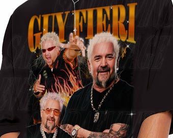 Limited Guy Fieri T-Shirt for Unisex Men and Women 90s