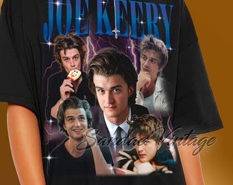 Joe Keery Retro 90's Unisex Tee, Personalized Gifts For Her or Him, Joe Keery Retro Vintage T-Shirt, Joe Keery Merch Gift, Joe Keery Tshirt