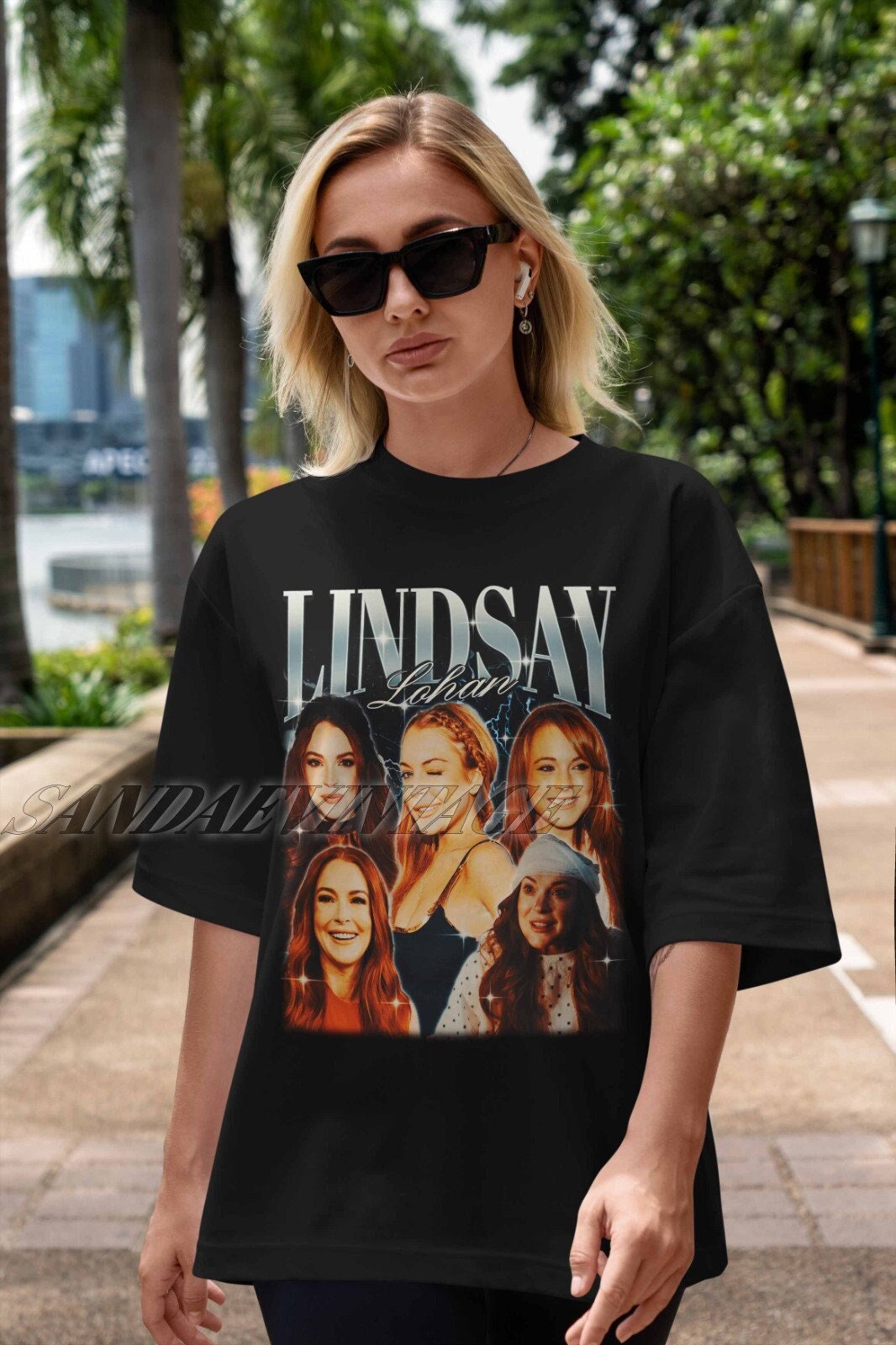 Limited Lindsay Lohan Vintage T-shirt, Lindsay Lohan Bootleg Shirt