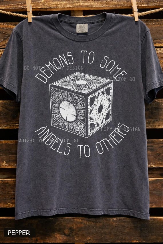Pinhead Demon To Some Angles To Others - Hellraiser Distressed Vintage Horror Movie Shirt: Horror Film Shirt