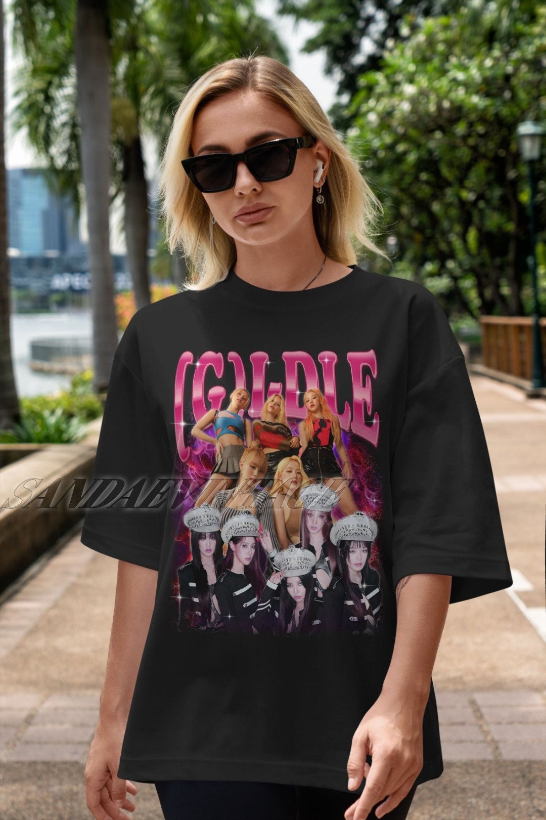 限定 (G)I-dle Kpop ヴィンテージ T シャツ、G-Idle レトロ シャツ