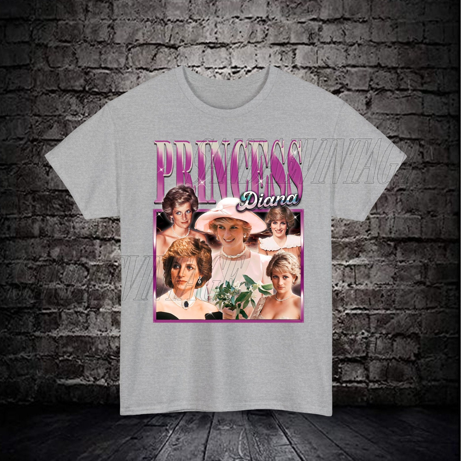Princess Diana Vintage T-shirt, Princess Diana Bootleg Shirt