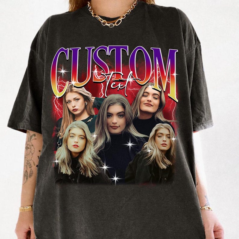 Comfort Colors® Custom Photo T-Shirt, Photo Shirt, Custom Bias Photo Shirt, Personalized T-Shirt, Birthday Present Gift, Custom Bootleg Tee. Custom Bootleg Rap Tee, Custom Photo Shirt, Custom Text Shirt, Custom Girlfriend Face Tee, Anniversary Gift, Bachelorette Surprise,Personalized Bootleg Birthday Gift, vintage graphic tee