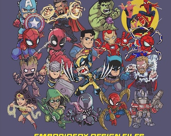 Embroidery design bundle |  pack | superhero | instant download