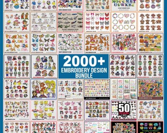 Embroidery design bundle , pack  | instant download