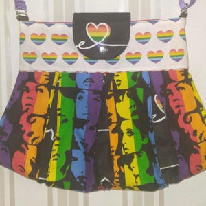 Rainbow Faces Purse