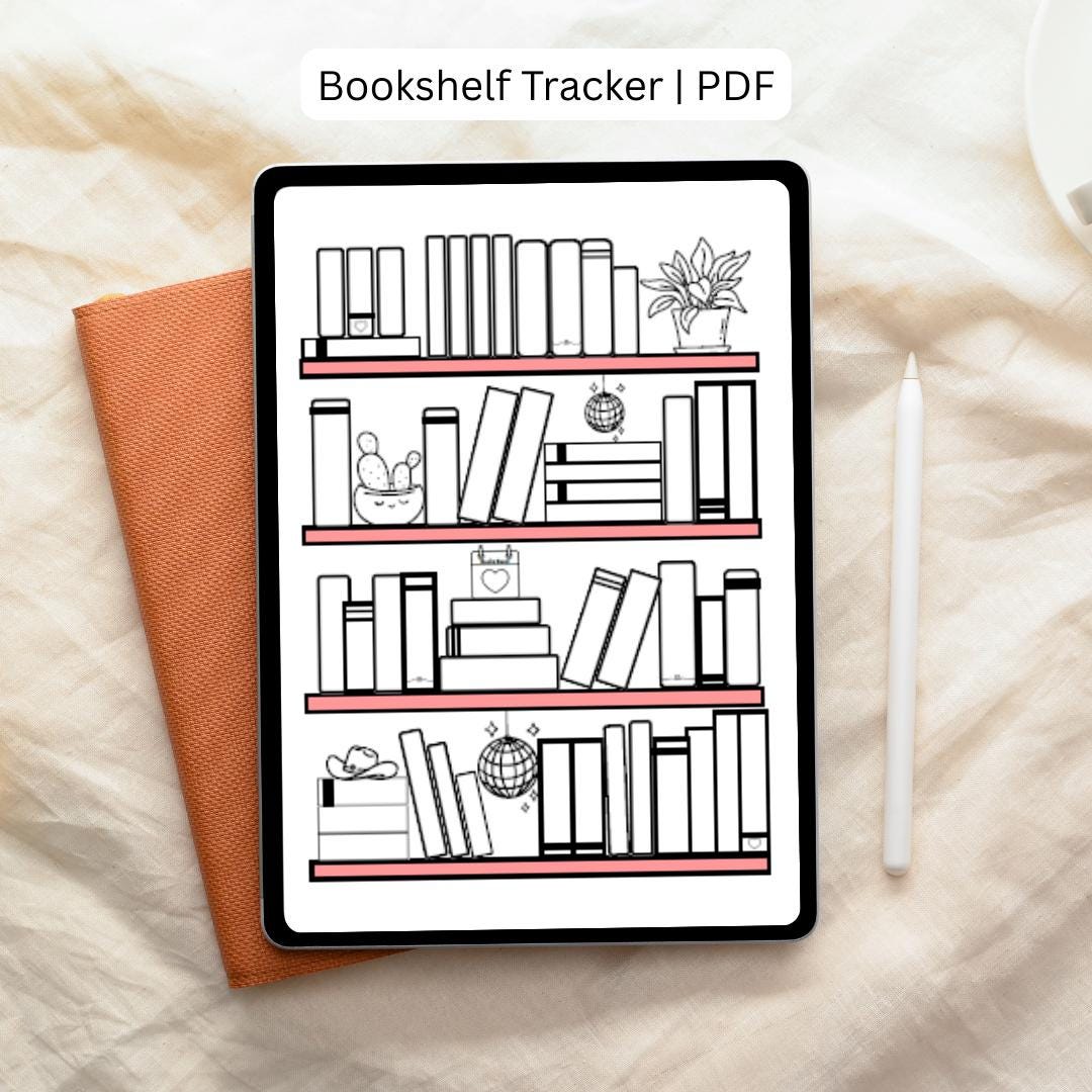 Bookshelf Tracker | PDF | Printable Download - Etsy