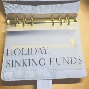 A6 Budget Binder Dashboards Dividers:  Laminated Vellum  Minimalist Sinking Funds Dashboards