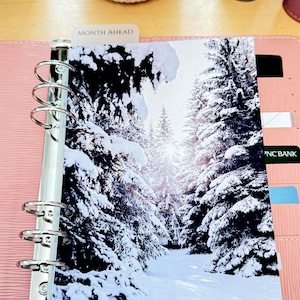 Winter Budget Binder Dashboard: A5/A6 Cash Stuffing Insert