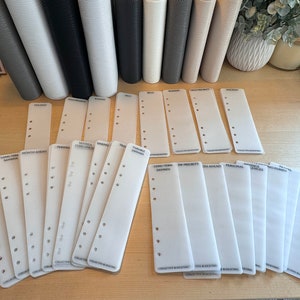 A-5 Binder Bookmark/ Peekaboo Tab Bookmark, Budget Binder Dividers, Bookmark, Vellum Laminated Bookmark, Planner Bookmark, Budget Insert