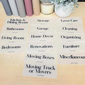 Cash Envelope Inserts: Moving Budget Organizer, Laminated VellumDave Ramsey Method