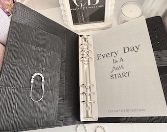 A5 Epi Budget Binder: Silver Rings & Buckle Close