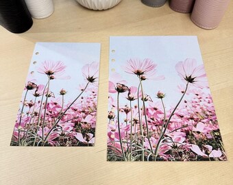 Pink Daisies Budget Binder Dashboard: A5 A6 Cash Stuffing Insert