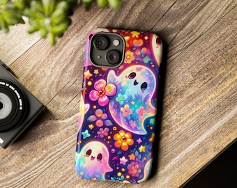 Cute Halloween ghosts phone case, tough protective phone case, available for iphone, Samsung Galaxy and Google Pixel