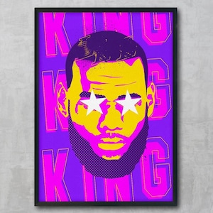 Pop Art Lebron - Etsy