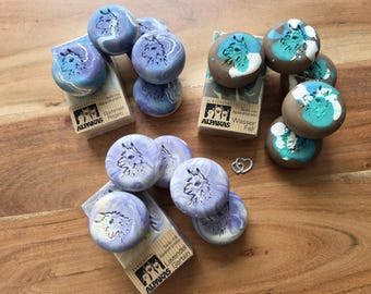 Mini Alpaca Soap - fine handmade soap 26g with alpaca keratin, gift, giveaway, Easter, Christmas, birthday, travel soap