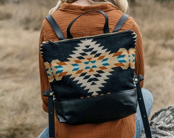 Backpack Diaper Bag, Pendleton Backpack, Women's Backpack, Laptop Backpack, Stylish Laptop Bag, Leather Backpack, Boho Backpack