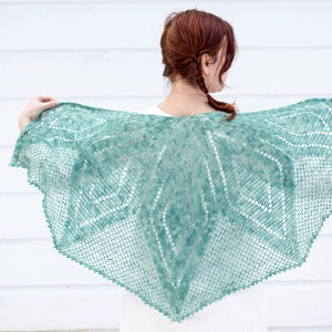 borealis shawl PDF crochet pattern