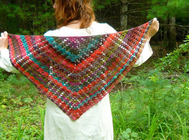 wingfeathers shawl PDF crochet pattern image 5