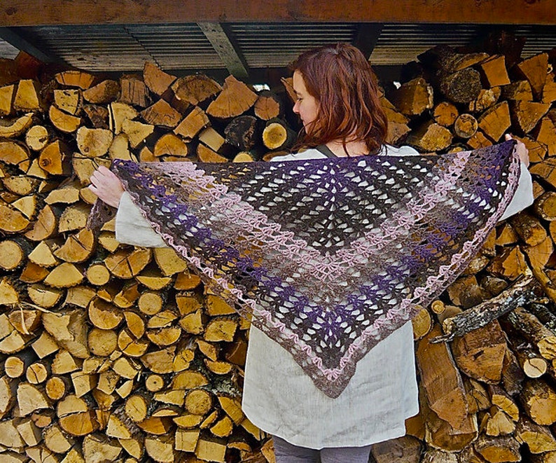 wingfeathers shawl PDF crochet pattern image 2