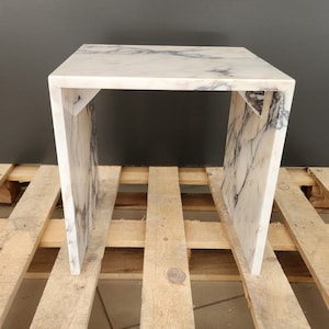 Calacatta Viola Marble Side Table, Coffee Table , Marble Coffee Table, Marble End Table , Marble Handmade Tables, End Table, Marble Plinth