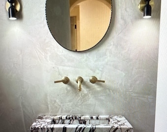 Calacatta Viola Marble Sink for Bathroom