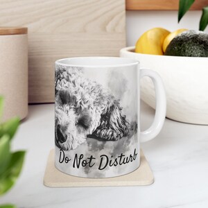 Do Not Disturb (V2) Ceramic Mug, (11oz, 15oz) - Doodle Mug, Cute Doodle Mug, Doodle Lover Gift