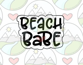 Beach babe cookie cutter